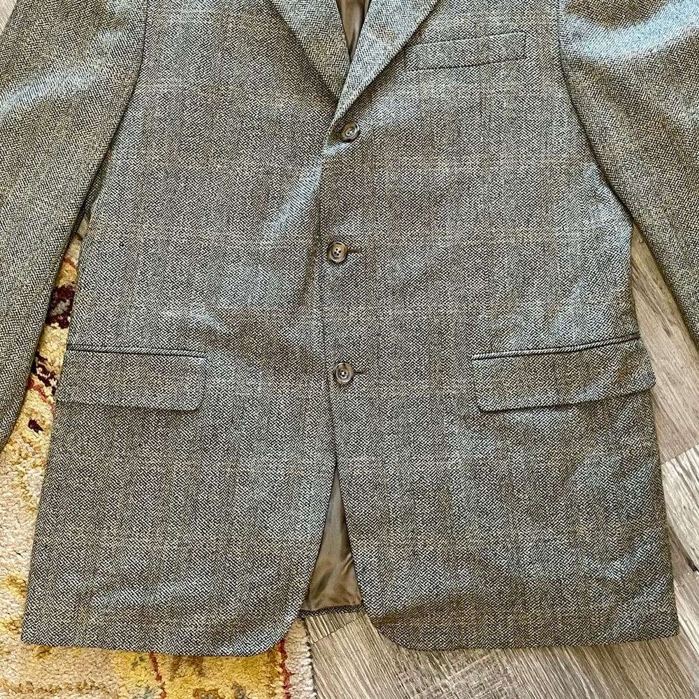 NWT Hickey Freeman Madison Blazer Green Wool and Cashmere Blend Sport Coat 42 - Picture 3 of 15
